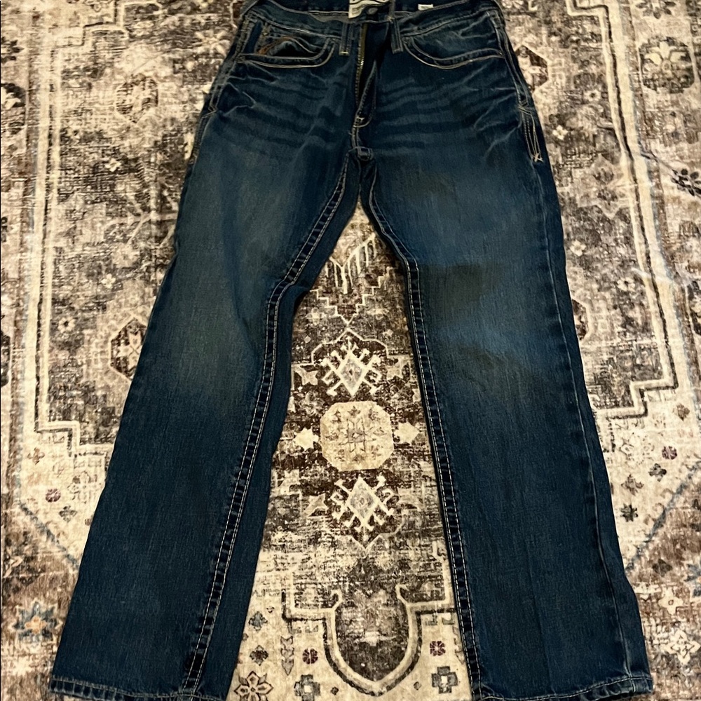 Ariat Men's Dark Blue Straight Jeans